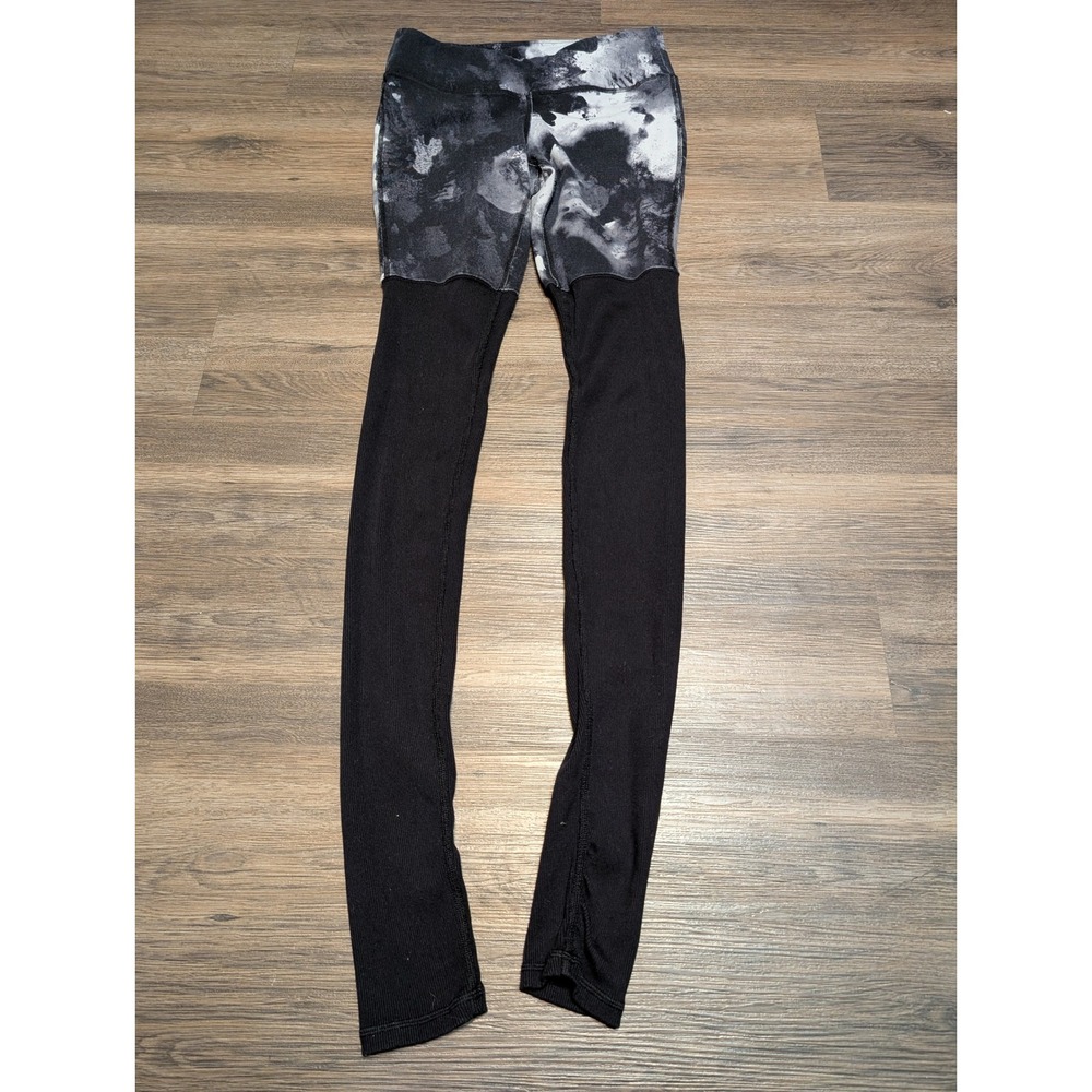 Alo Yoga Leggings Black Tie Dye High Waist Full‎ Length Activewear MEDIUM READ